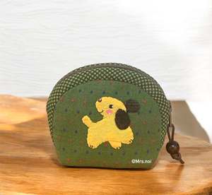 Pochette cosmétique faite à la main avec fermeture éclair, sac de rangement portable en polyester pour les voyages et l'usage quotidien (taille : 10x9x3cm) - Product Image 3