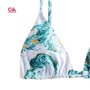 Top Selling Women Swimwear 2 Piece Printed Sexy Swimsuit <b>Bikini</b> Style Beachwear Front Logo <b>Plus</b> <b>Size</b> - Product Image 4