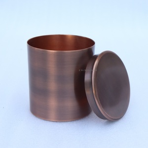 Copper Antique Luxury Candle <b>Jar</b> Container Custom Logo Engraved <b>Empty</b> Vessels for Candle Making Stainless Steel <b>Jars</b> - Product Image 5