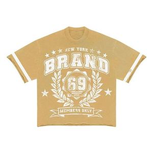 Conjuntos de dos piezas de algodón para verano, estilo streetwear, fabricados a medida en fábrica, con estampado completo en camisetas y pantalones cortos deportivos para hombre. - Product Image 4