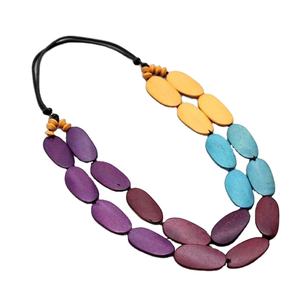 Collar con colgante de resina de alta calidad para mujer, regalo de boda de Navidad, cuentas de moda, precio al por mayor, cristiano Cristiano - Product Image 1