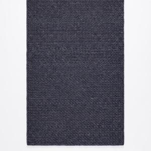 Tapis en laine grise anthracite de qualité supérieure, tissé à la main texturé à poils moyens, tapis moderne pour salon, chambre et décoration intérieure - Product Image 5