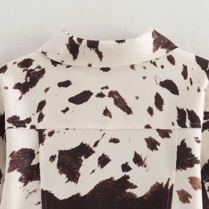 เสื้อแจ็คเก็ตหนังวัวแท้สำหรับผู้หญิง ตกแต่งด้วยผ้าคอร์ดูรอย บุด้วยผ้าฝ้าย ดีไซน์แบบทอ สามารถปรับแต่งสีและโลโก้ได้ - Product Image 3