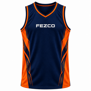 Camiseta de Baloncesto de Malla Transpirable 100% Poliéster, Impresa por Transferencia de Calor, Talla Grande, UPF 50+, OEM, Personalizada, de Alta Calidad - Product Image 2