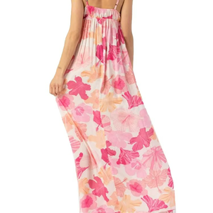 Robe longue de plage de style hawaïen pour femmes, de haute qualité, personnalisée, en gros, pour les vacances, les fêtes, imprimé floral, robes pour femmes - Product Image 2