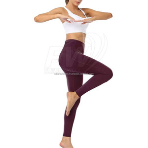 Ensembles de gymnastique de yoga coupe ajustée pour femmes vêtements d'entraînement avec logo personnalisé de couleur unie avec motif imprimé pour le fitness - Product Image 2