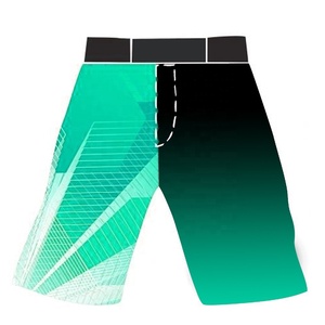 กางเกงขาสั้นผ้าโพลีเอสเตอร์ยืดได้ 100% แบบเรียบ ทันสมัย ราคาส่ง พร้อมราคาที่แข่งขันได้สำหรับ MMA - Product Image 4