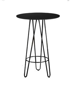 Mesa de Bar Moderna para Interiores y Exteriores, Base de Metal, Mesa Alta para Cócteles, Tapa Redonda y Cuadrada, Mesa de Pub para Cafetería, Restaurante y Bar - Product Image 2