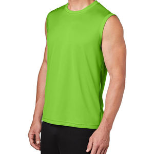 Débardeur Premium pour Homme 100% Coton Col Roulé Côtelé Sans Manches Respirant pour Gym et Fitness avec Logo Personnalisé - Product Image 6