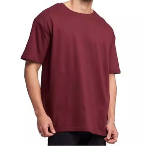 เสื้อยืดผู้ชายไซส์ใหญ่ พิมพ์โลโก้ได้ตามสั่ง ผลิตแบบ OEM ผ้าถัก สไตล์สตรีทแวร์และทางการ ผลิตจากวัสดุโพลีเอสเตอร์ผสมคอตตอน ลายเรียบ - Product Image 6
