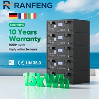 Batterie solaire au lithium LiFePO4 48V 200Ah 10Kwh 15Kw 30Kwh à montage en rack, stock UE/US, pour systèmes solaires