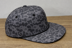 Bordado 3D de 5 paneles de ala plana de alta calidad de color marrón perfil medio 65% algodón y 35% tela de poliéster gorras Snapback - Product Image 2