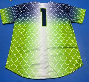 Último Diseño de Camiseta de Béisbol con Escamas de Pez, Camiseta de Béisbol de los Gwinnett Stripers, Talla Única, Uniforme de Béisbol - Product Image 3
