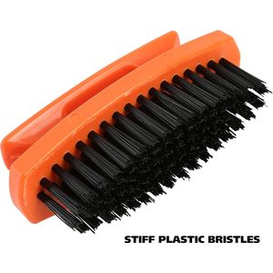 Lot de 6 brosses à ongles de qualité professionnelle pour salon, avec poignée confortable et soies rigides, pour le nettoyage des mains et des ongles - Product Image 1