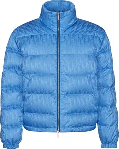 Men Outdoor Anti Uv Refl Jacket Water Resistant Quick Dry Long Sleeve Light Blue pocket puffer Bubble jacket