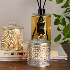 Wholesale Moroccan Style Metal <b>Mini</b> Tea Light Candle Holder <b>Lantern</b> for Hanging and Tabletop Decorations - Product Image 4