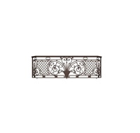 Rampe de balcon murale en aluminium, résistante à la rouille, facile à assembler, avec un design décoratif traditionnel et sécurisé