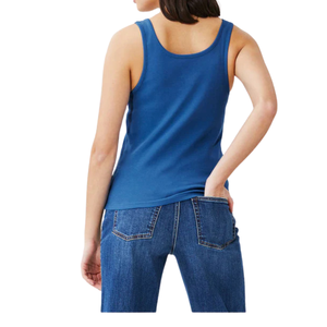 Camiseta sin Mangas de Punto Ajustada para Mujer, Cuello Redondo, Estampado Sólido, Poliéster/Algodón, Ropa Casual Suave, Color Personalizado en la Parte Delantera - Product Image 6