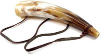 Corne de buffle polie artisanale, corne de guerre viking |   Corne de signalisation médiévale écologique de qualité supérieure |   Forme Naturelle Nordique