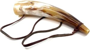 Elegante Cuerno Vikingo de Cuerno de Búfalo Natural Pulido, Estilo Romántico, para Ceremonias Religiosas, Pieza Decorativa para Vikingos - Product Image 4