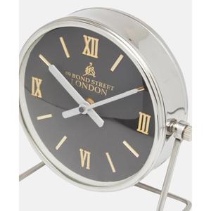 Decorative Bedside Tabletop Alarm Clock Movable With Base Brushed Stainless Steel Body Decorative Desk Clock <b>Gift</b> Items - Product Image 5