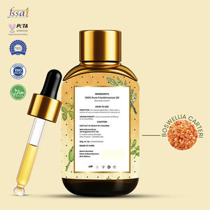 น้ำมันหอมระเหยฟรังกินเซนส์ออร์แกนิคแท้จาก SQIN Botanicals ผลิตจากเรซินของต้นบอสเวลเลีย คาร์เตอร์ิ ด้วยวิธีการกลั่นด้วยไอน้ำ เหมาะสำหรับทุกสภาพผิว - Product Image 2