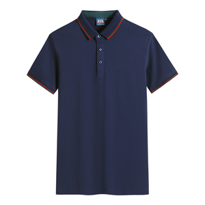 Men's Formal Button-Up Short Sleeve for Style T-Shirt <b>Classic</b> Collar Anti-Wrinkle Breathable 100% Cotton Knitted Fabric Daily - Product Image 5