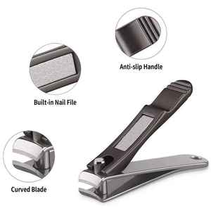 Juego de Cortaúñas de Acero Inoxidable al por Mayor, Cortaúñas Grandes para Dedos de los Pies y de las Manos, Duraderos, Afilados, de Metal Mate - Product Image 2