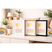 Marcos de Fotos para Niños, Duraderos, Modernos, Rectangulares, de MDF + PS, Verticales, para Mesa