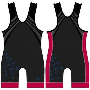 New Arrival Unisex Wrestling <b>Singlet</b> Custom Design Spandex Lightweight Quick Dry Breathable Badge Decoration Wholesale - Product Image 2