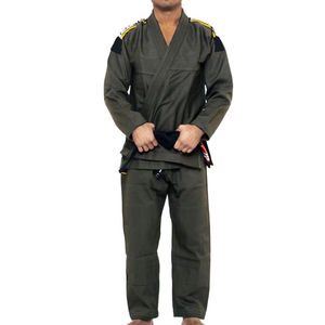 Kimono de BJJ pour hommes en tissu perlé, arts martiaux, léger, durable, respirant, anti-rétrécissement, 160g, polyester et coton - Product Image 1