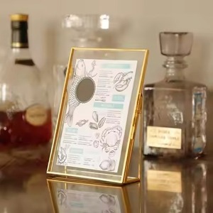 Stylish Interior <b>Wall</b> <b>Frame</b> Glass Metal <b>Picture</b> Display Photo Holder - Product Image 2