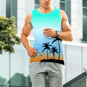เสื้อกล้ามแขนกุดสำหรับผู้ชายสำหรับยิม ฟิตเนส ออกกำลังกาย เพาะกาย วิ่ง ชุดกีฬา ระบายอากาศได้ดี ผ้าแห้งเร็ว เสื้อกั๊กที่ทนทาน - Product Image 5