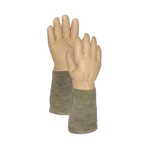 Gants de soudage TIG en cuir de vachette noir ignifuge avec logo personnalisé - Flexibles, sans latex, sans silicone pour les soins personnels - Product Image 5