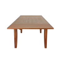 Table à manger ovale extensible en bois massif traditionnelle L153/235 X 100 pour restaurant, hôtel, salon, vente en gros, OEM disponible
