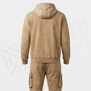 New Fashion Men's Acid Washed Tracksuits Breathable Comfortable Sportswear Gym <b>Athletic</b> Workout Running Customized Color - Product Image 2