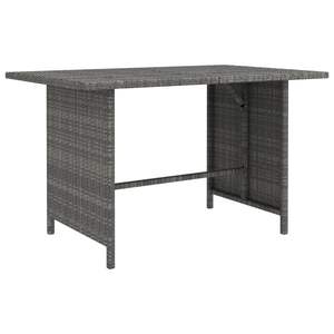 Ensemble de salon de jardin en rotin gris PE (polyéthylène) avec structure en acier thermolaqué, mobilier d'extérieur haut de gamme - Product Image 3