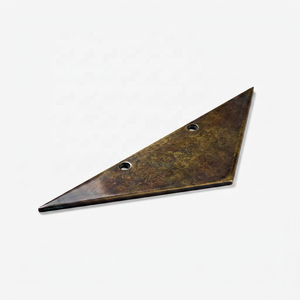 Poignée de meuble triangulaire en laiton antique, finition mate, durable, pour tiroirs et portes de maison et de bureau - Product Image 1