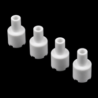 Isolateur en céramique d'alumine BNC, manchon isolant de forme spéciale de précision personnalisé, connecteur coaxial RF, pièces en céramique ZG PRECISION
