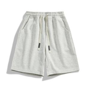 Pantalones Cortos Bermuda de Algodón de Color Sólido para Hombre, Cintura con Cordón, Bolsillos, Estilo Casual, Corte Medio, Tejido Transpirable - Product Image 2