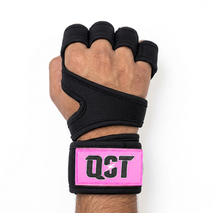 Neoprene Wrist Support Gym Gloves Adjustable Velcro <b>Strap</b> Cross Training Weightlifting Workout Gloves OEM ODM Custom Logo - Product Image 6