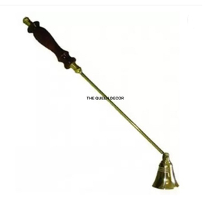 Pot à bougie unique en béton, artisanal, avec éteignoir à bougie en laiton, pour décoration intérieure et cadeau de Noël, artistique - Product Image 1