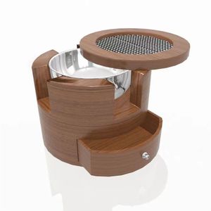 Handmade Wooden Arabic Incense Burner Mubkhar <b>Oud</b> Bukhoor Holder Minimalist Middle East Censer Home Aromatherapy Ornament Burner - Product Image 6