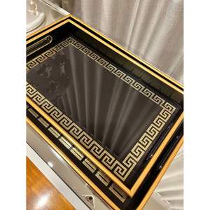 Plateau de service imprimé en MDF de qualité supérieure pour les repas quotidiens, design élégant pour une expérience culinaire décorative - Product Image 1