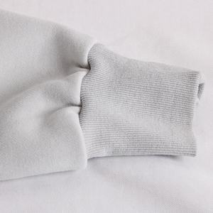 Venta al por mayor OEM ODM alta calidad 20% poliéster 80% Algodón blanco liso Sudadera con capucha logotipo personalizado sudaderas con capucha pulóver sudadera Unisex - Product Image 3