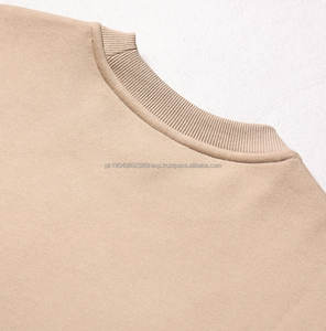 Sweat-shirt à col rond surdimensionné en molleton 350G pour homme, sweat-shirt personnalisé en laine, hip-hop unisexe, pull à capuche pour homme - Product Image 4