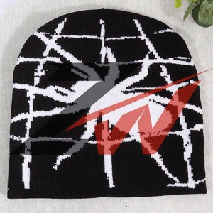 Wholesale High Quality Unisex Adult 100% Cotton Ribbed Knit <b>Slouchy</b> Custom <b>Beanie</b> Hat Streetwear Skater - Product Image 5