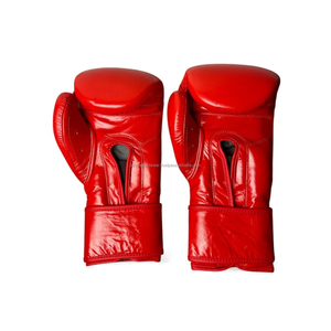 Gants d'entraînement de boxe en PU noir et bleu avec fermeture Velcro pour adultes, gants de boxe pour hommes et femmes, adaptés à la boxe et au kickboxing - Product Image 4