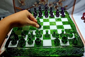 High Quality Belladec Custom Resin Artistic Handmade Sports Style <b>Chess</b> Board Box <b>Chess</b> <b>Set</b> with High Selling Resin <b>Chess</b> Pieces - Product Image 2