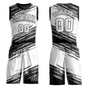Uniformes de Baloncesto Sublimados Personalizados, Conjunto de Pantalones y Camiseta sin Mangas de Malla, Unisex para Adultos, Absorbe la Humedad, 100% Poliéster, para Todas las Temporadas - Product Image 1